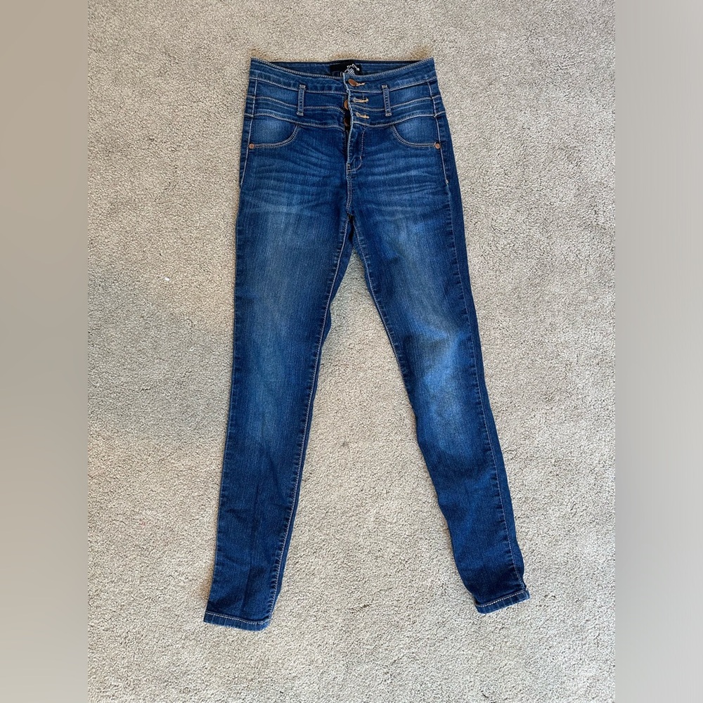 Refuge high waisted stretchy skinny jeans